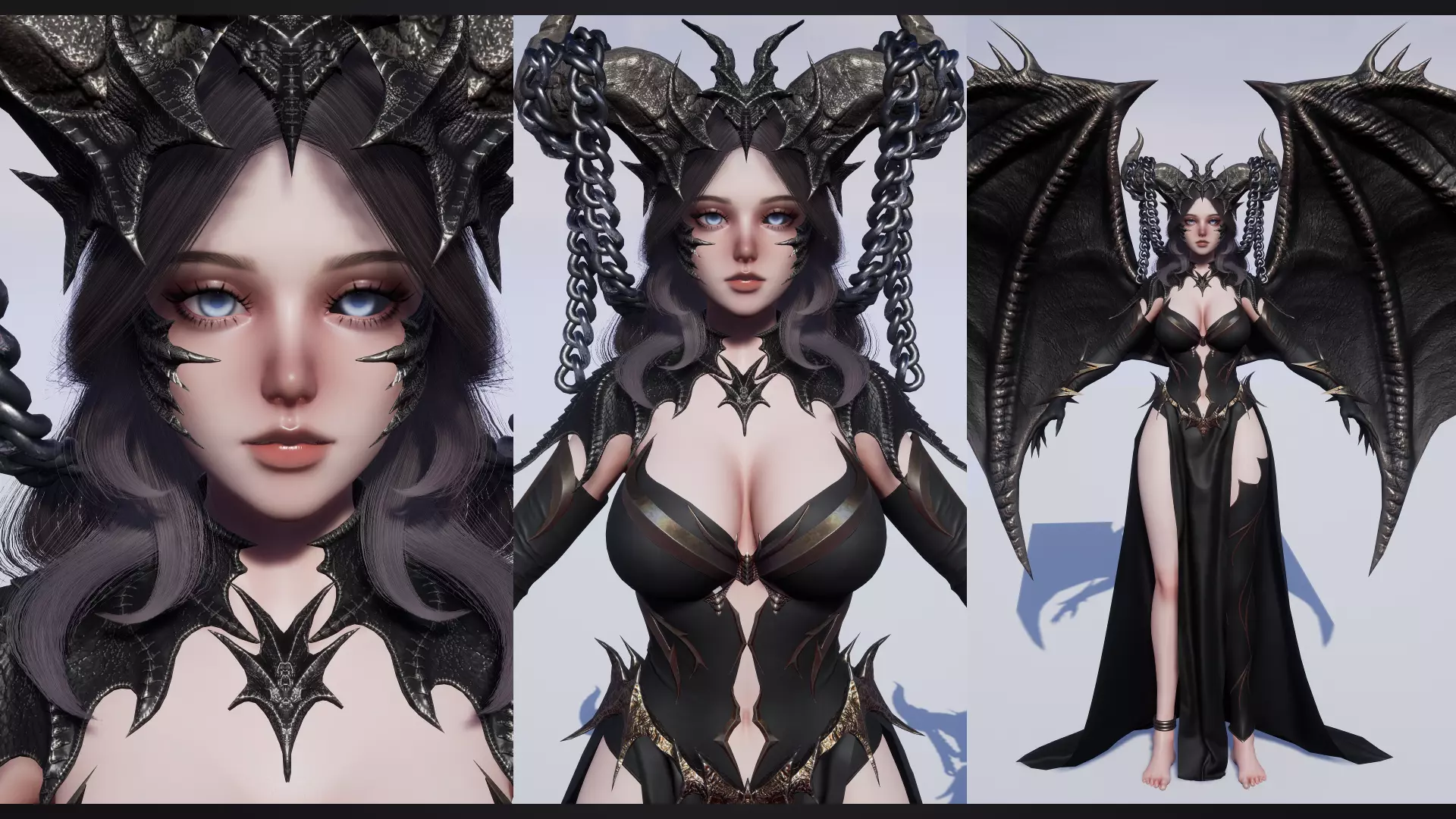 Dragon Girls Pack 3D Model Collection_24