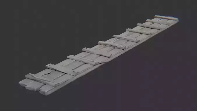 Industrial Plank Bridge Segment for Visualization