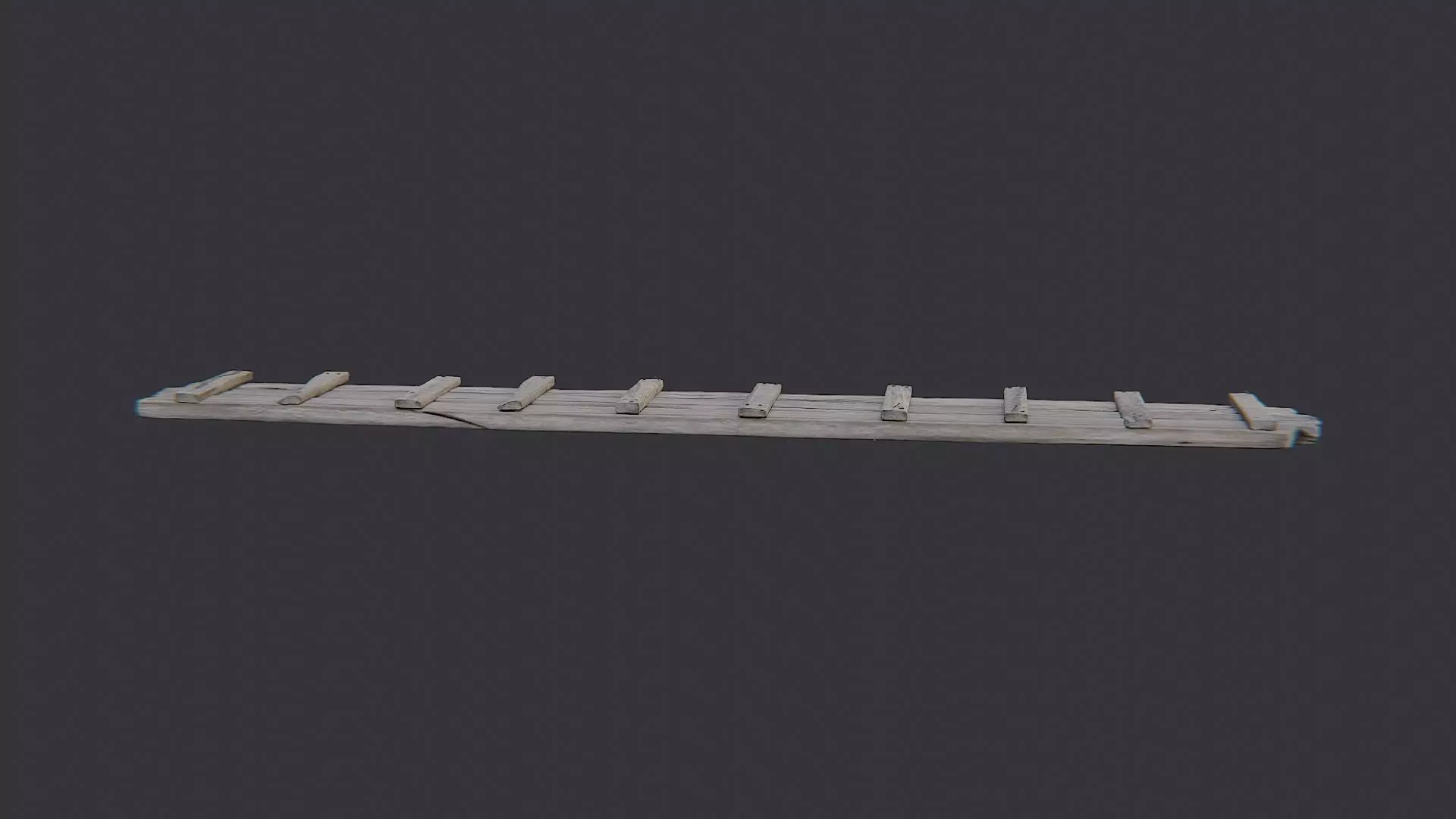 Industrial Plank Bridge Segment for Visualization Low-poly 3D model_2