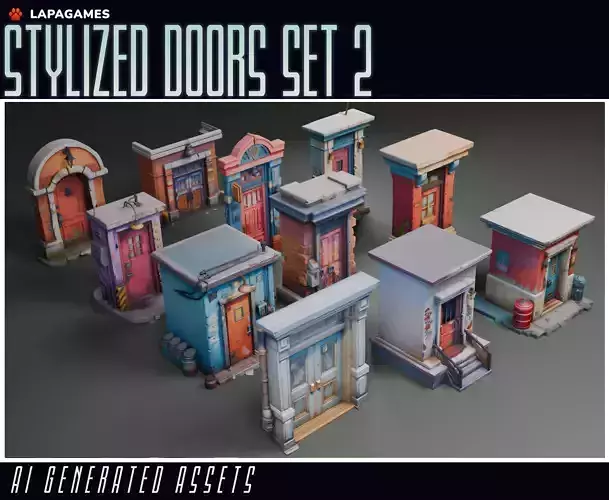 Stylized Doors Set 2