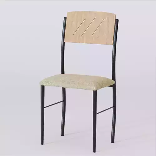 Modern Metal Wood Chair