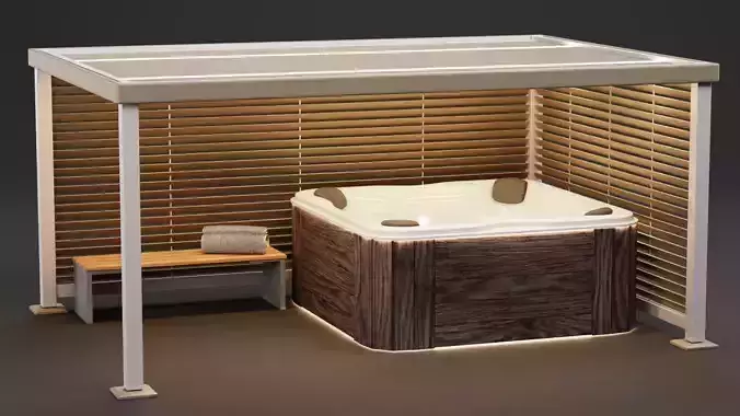 -Gazebo Setup V10- 3D model