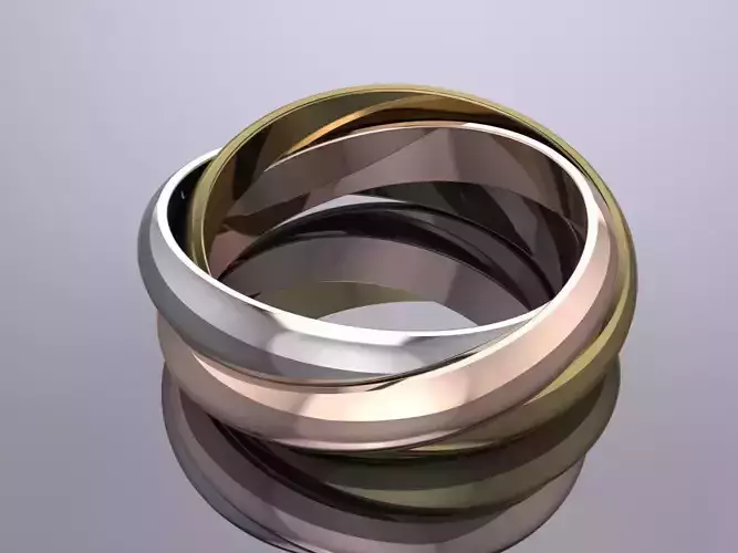 Trinity Ohrringe Ring Brand Jewelry Gold