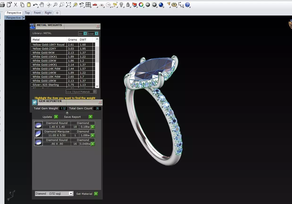 ZAB001B MARQUISE 3D print model_11