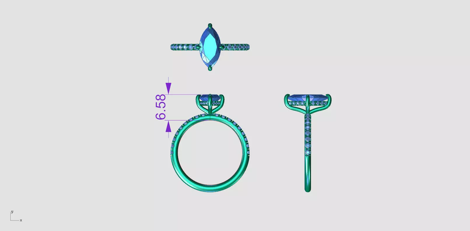 ZAB001B MARQUISE 3D print model_10