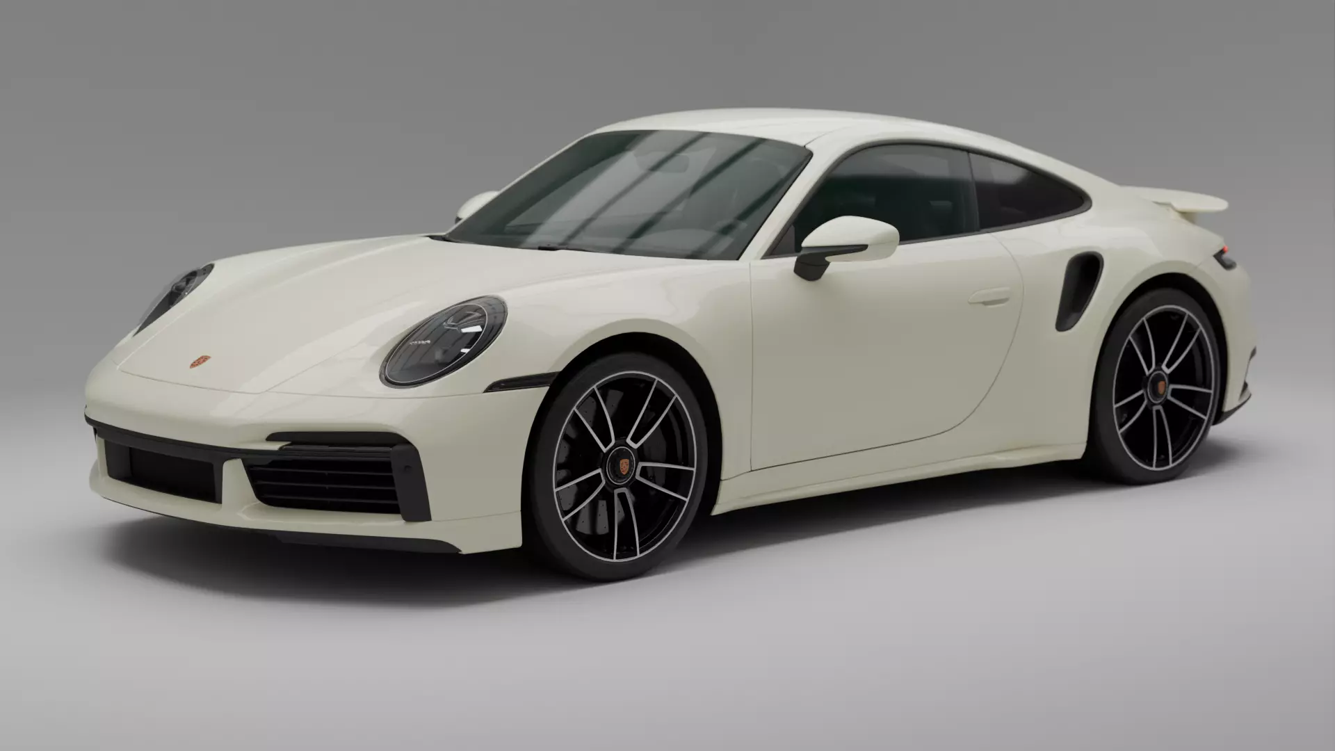 porsche 911 turbo S Low-poly 3D model