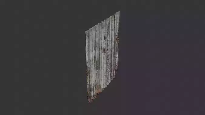 Corrugated Metal Holes Panel