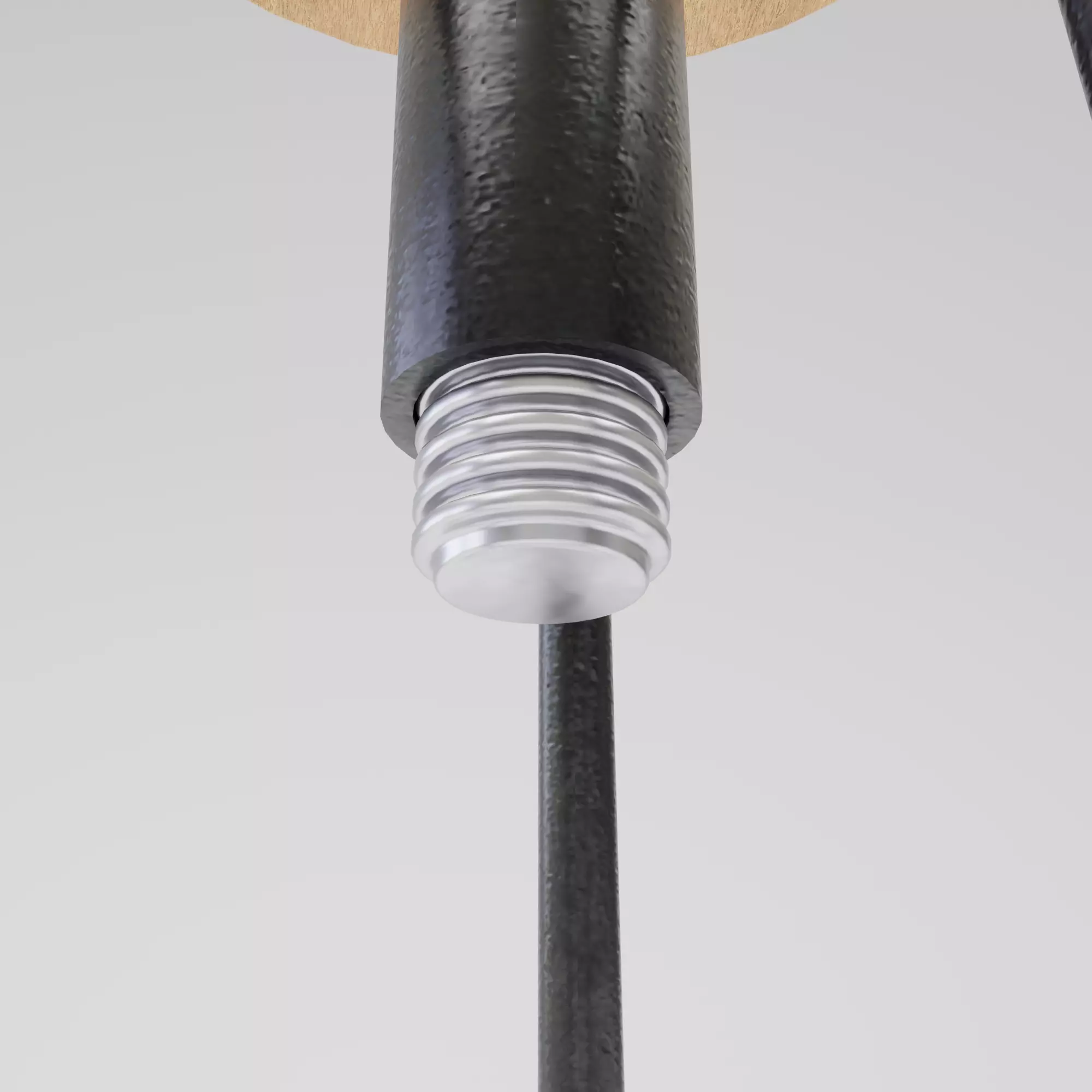 Industrial Bar Stool Low-poly 3D model_1