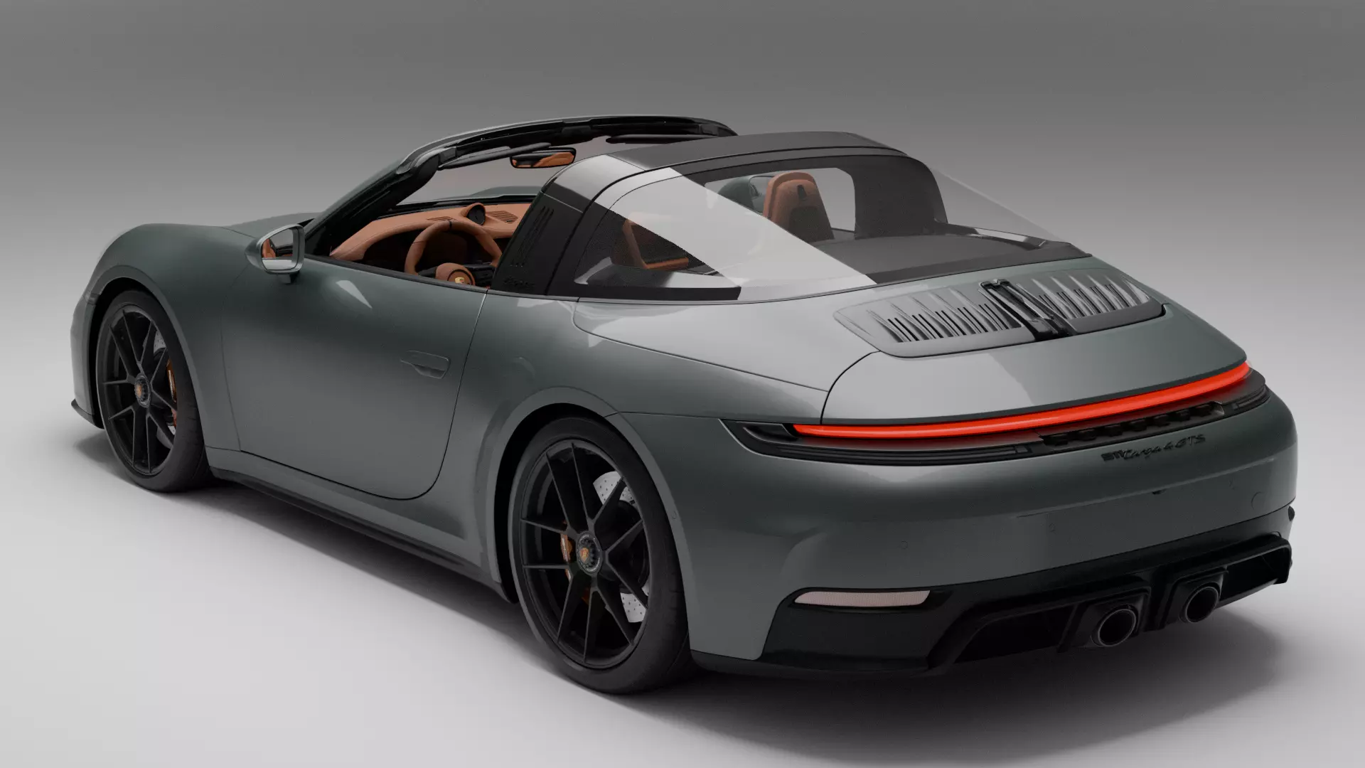 Porsche 911 Targa 4 GTS 2026 Low-poly 3D model
