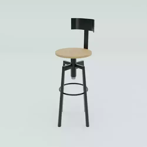 Modern Bar Stool with Backrest