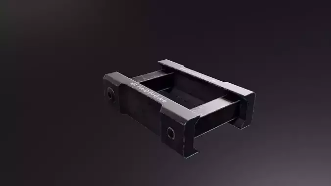 Double Picatinny Clamp Free low-poly 3D model