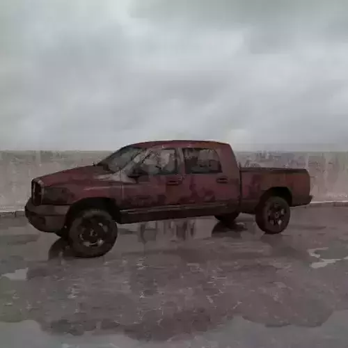 destroyed car 007 am165 3D model