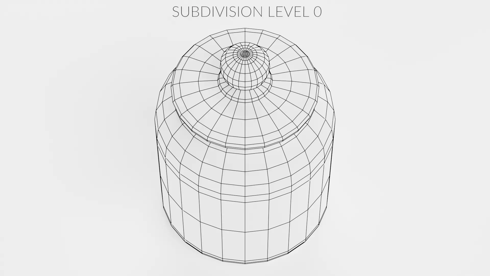 -Glass Jar- Low-poly 3D model_9