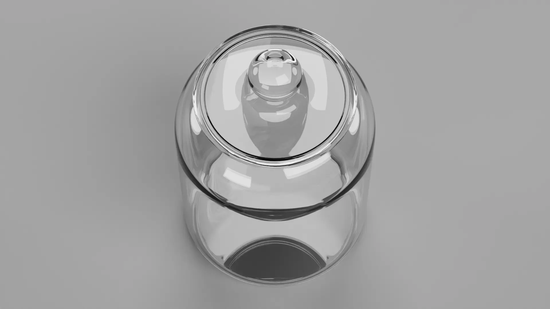 -Glass Jar- Low-poly 3D model_3