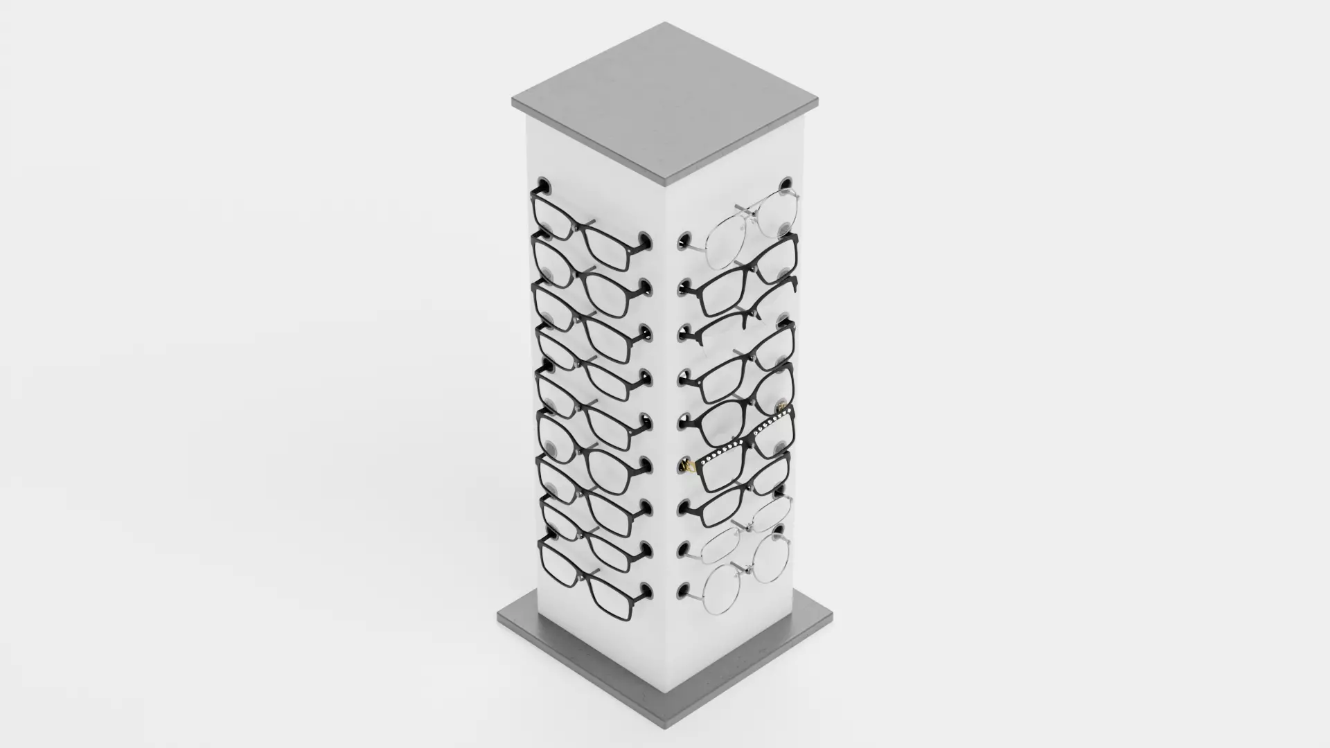 -Glasses on Stand V1- 3D model_4