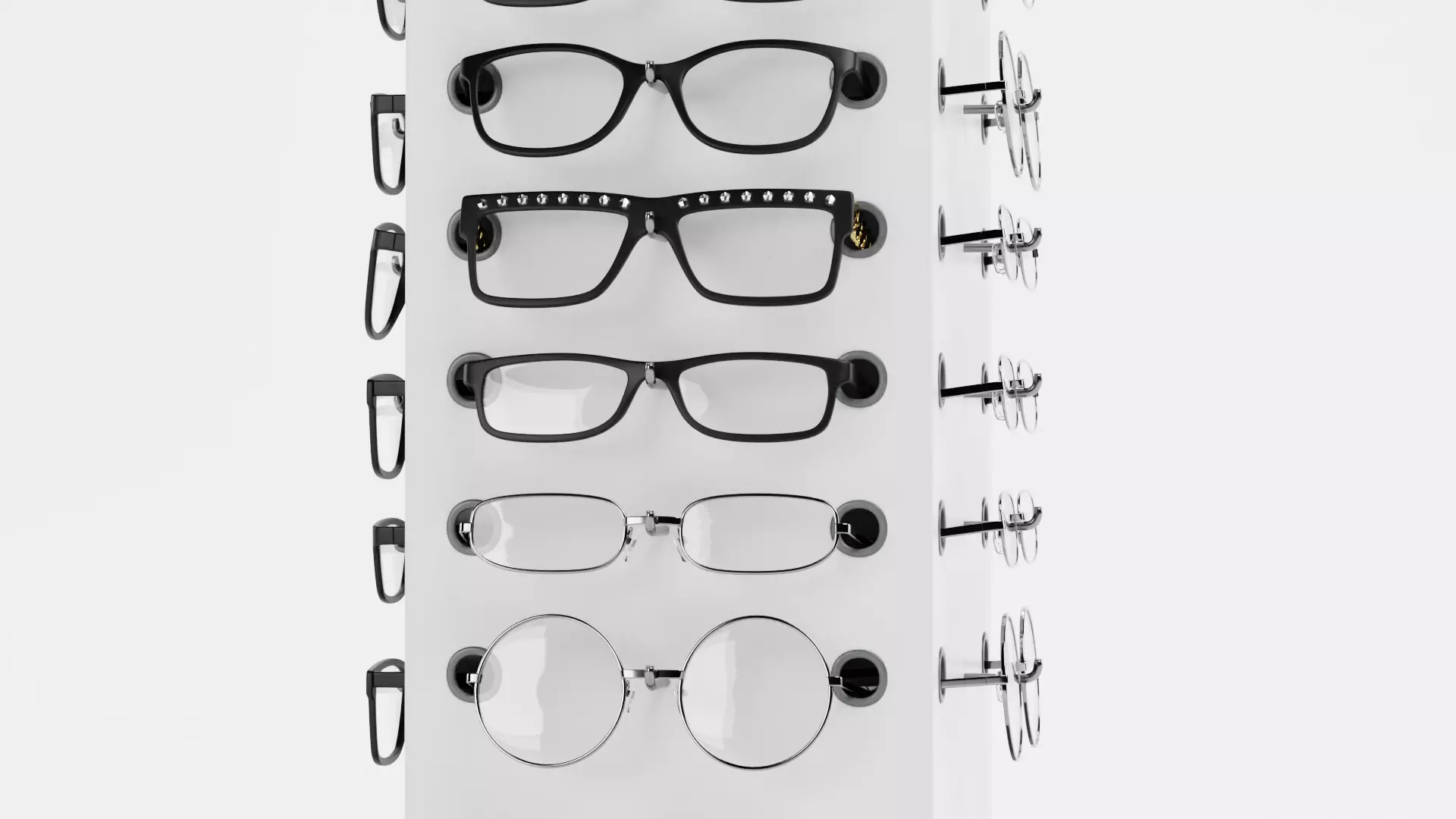 -Glasses on Stand V1- 3D model_7