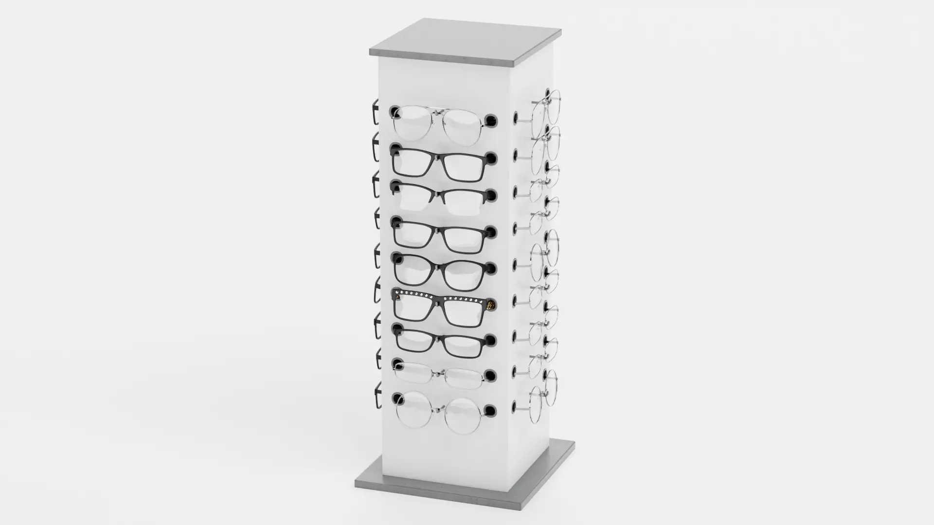 -Glasses on Stand V1- 3D model_3