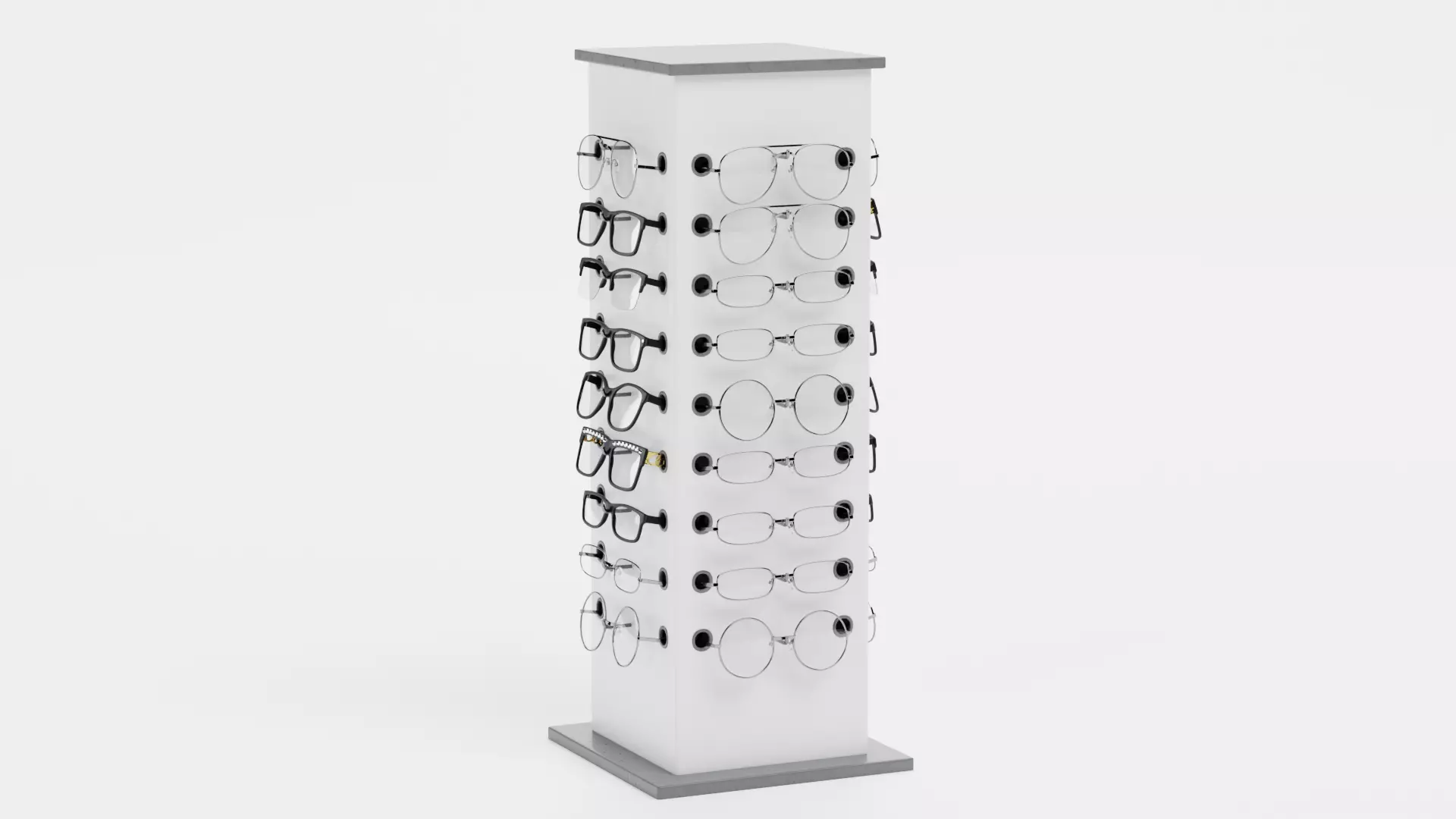 -Glasses on Stand V1- 3D model_2