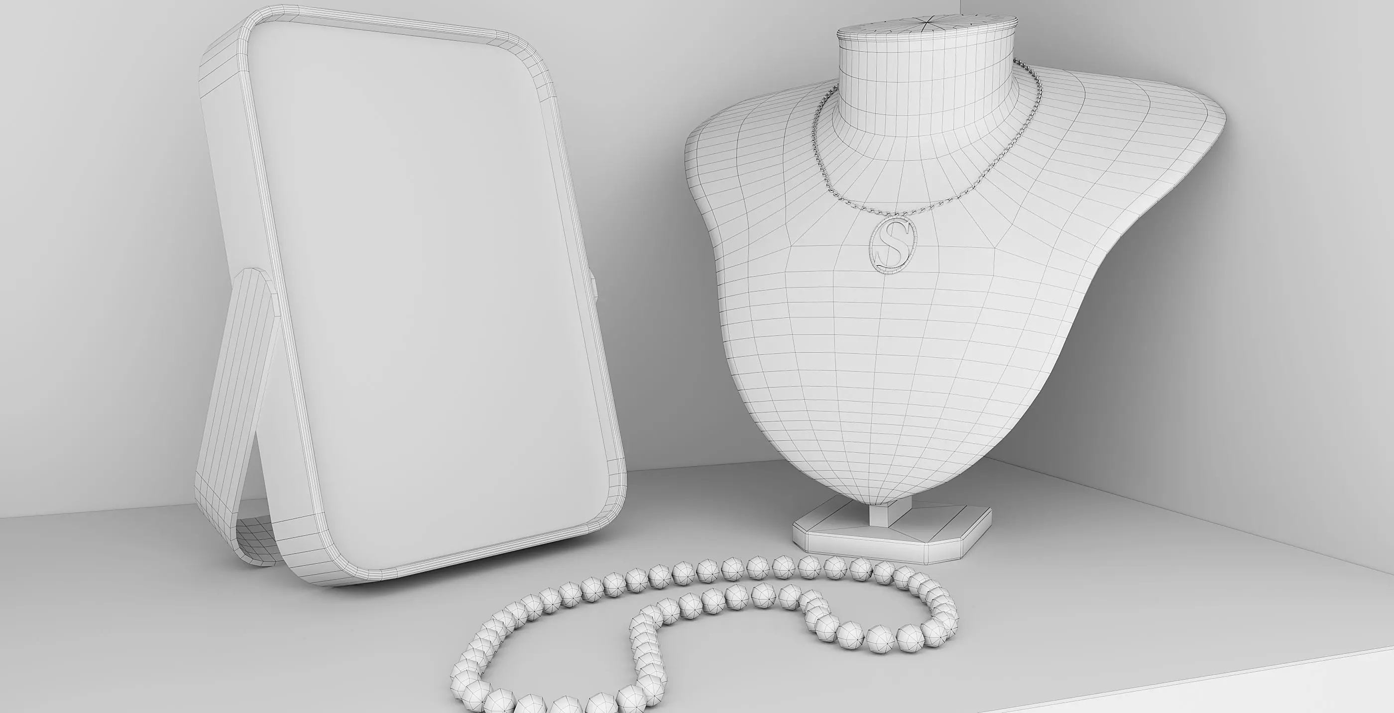 Elegant Wardrobe Free 3D model_5