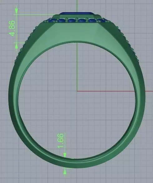 Ring-Men0014 3D print model_4