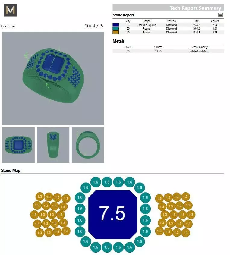 Ring-Men0014 3D print model_5