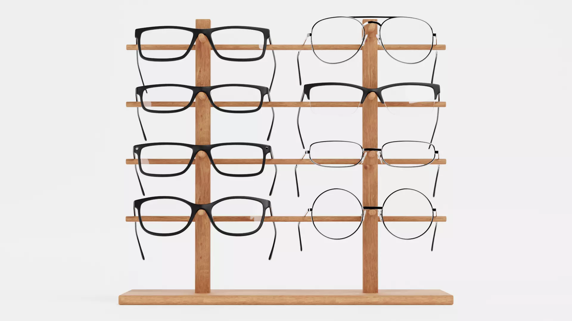 -Glasses on Stand V2- 3D model_1