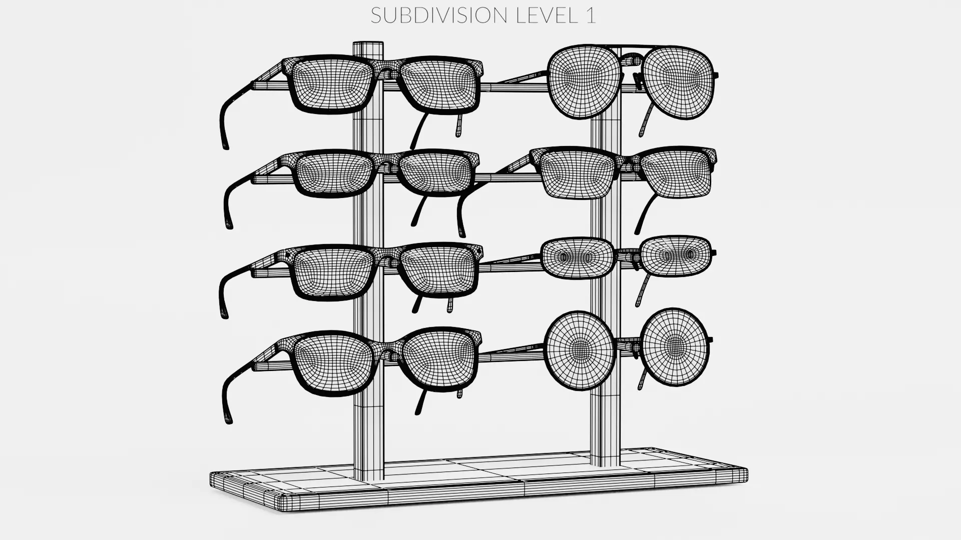 -Glasses on Stand V2- 3D model_9