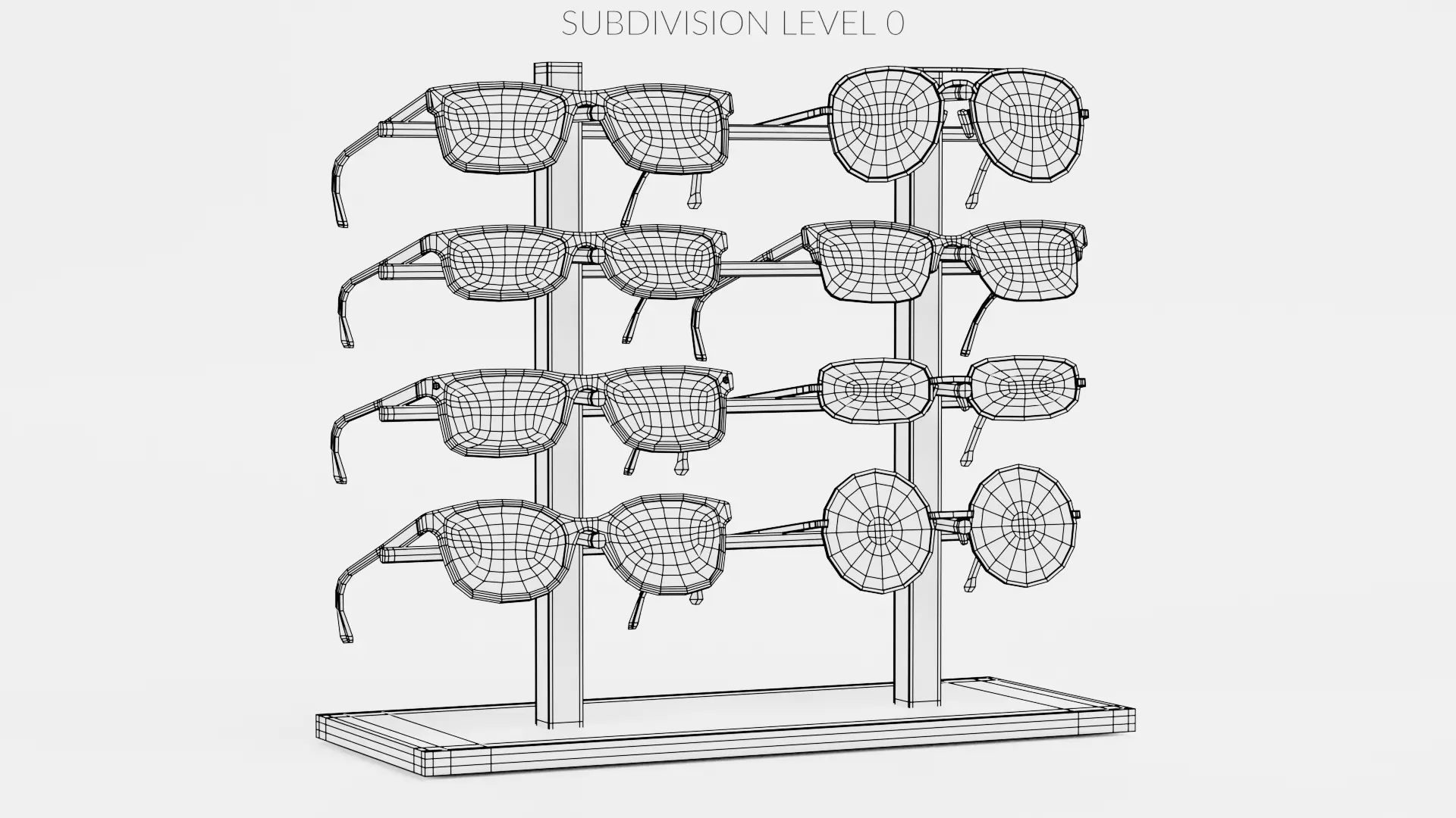 -Glasses on Stand V2- 3D model_8