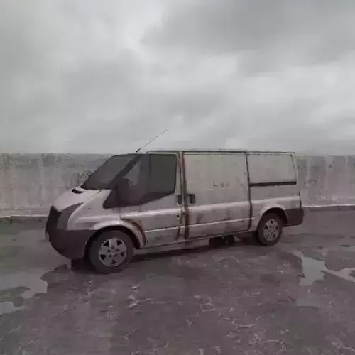 destroyed van 013 am165 3D model destroyed van 013 am165 3D model