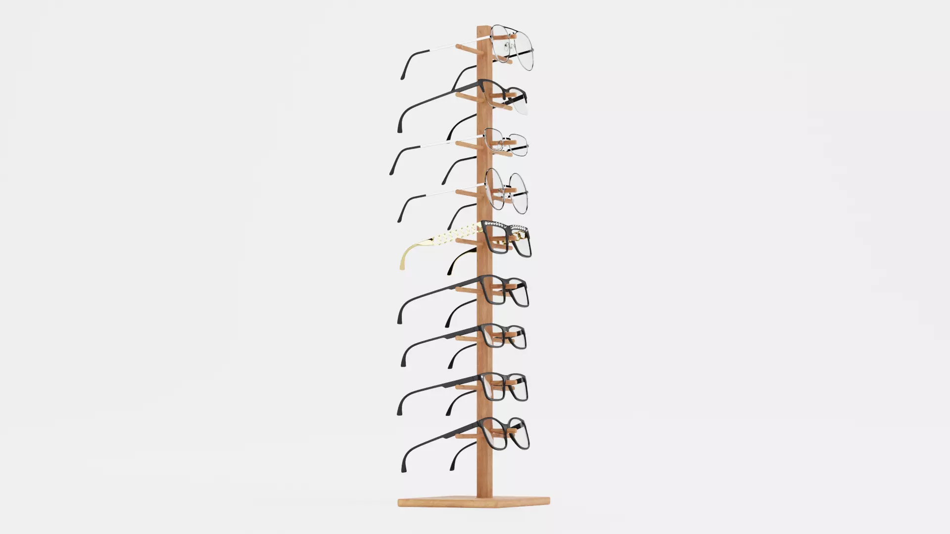 -Glasses on Stand V3- 3D model_2