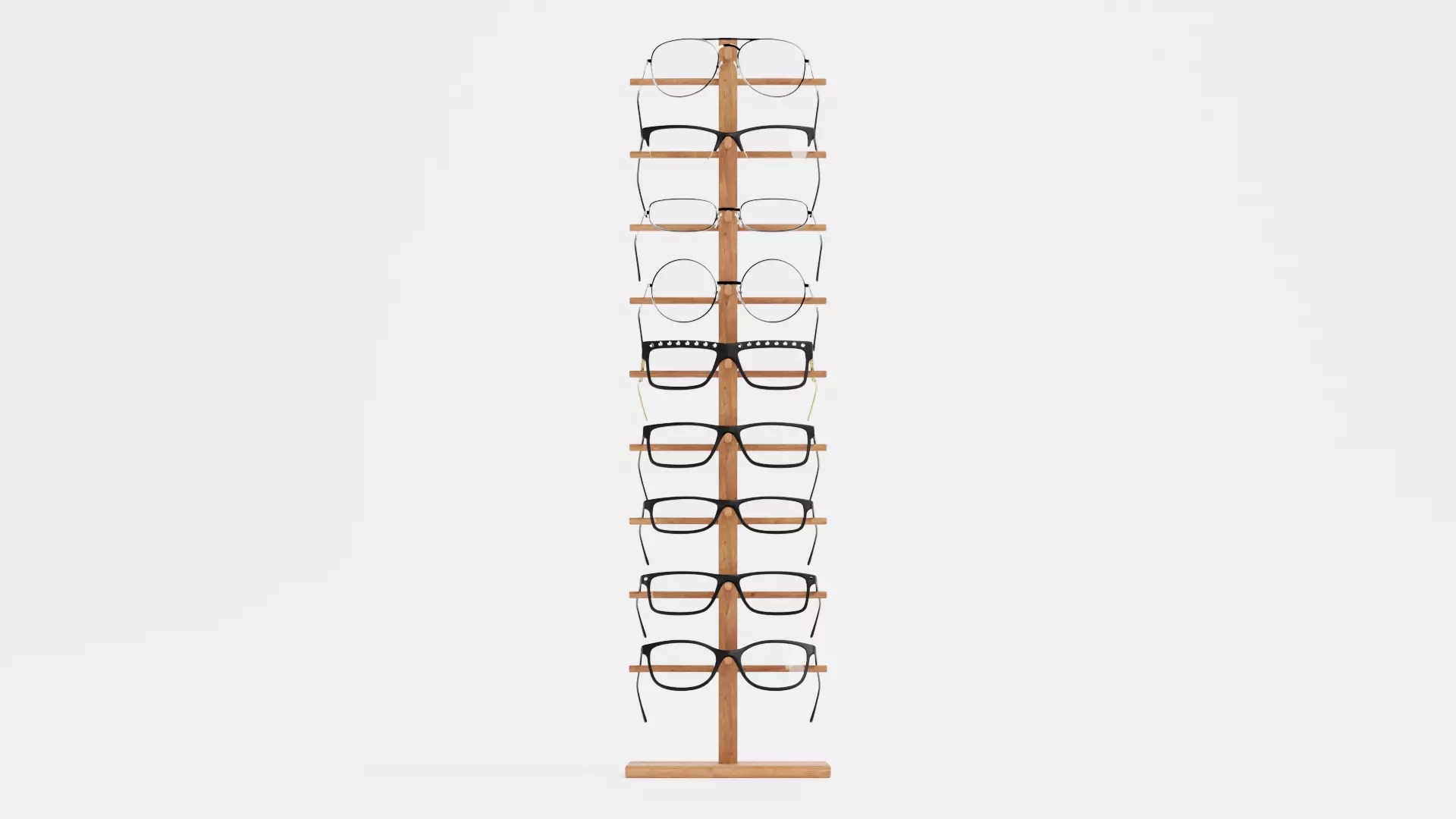 -Glasses on Stand V3- 3D model_1