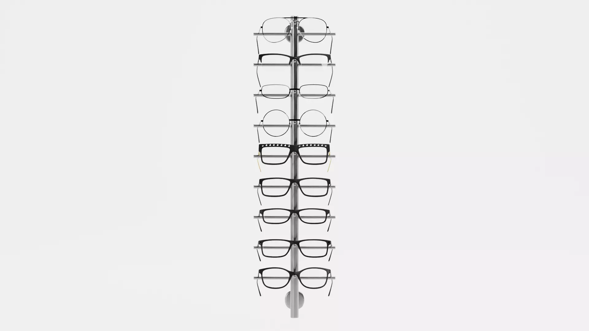 -Glasses on Stand V5- 3D model_1