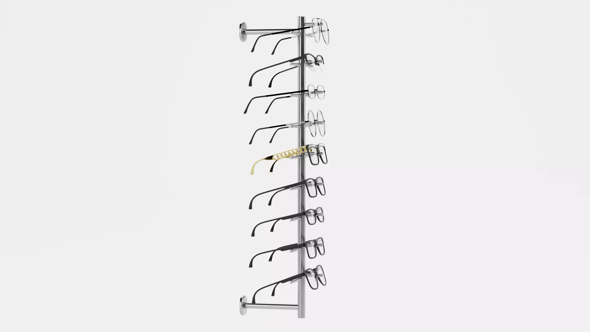 -Glasses on Stand V5- 3D model_2