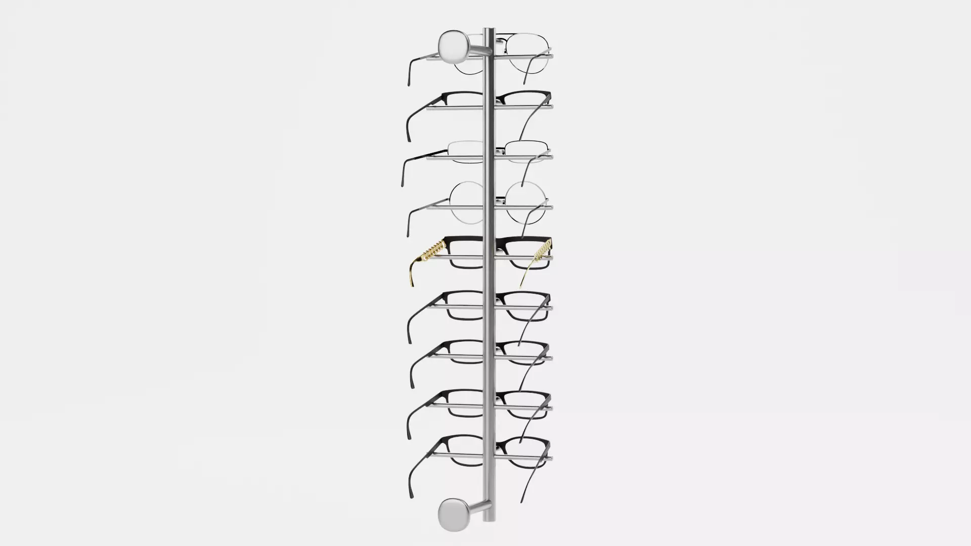 -Glasses on Stand V5- 3D model_3