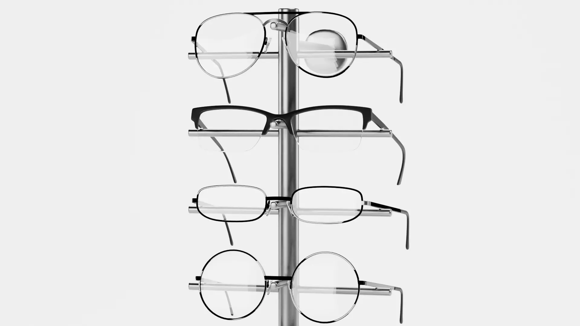 -Glasses on Stand V5- 3D model_6