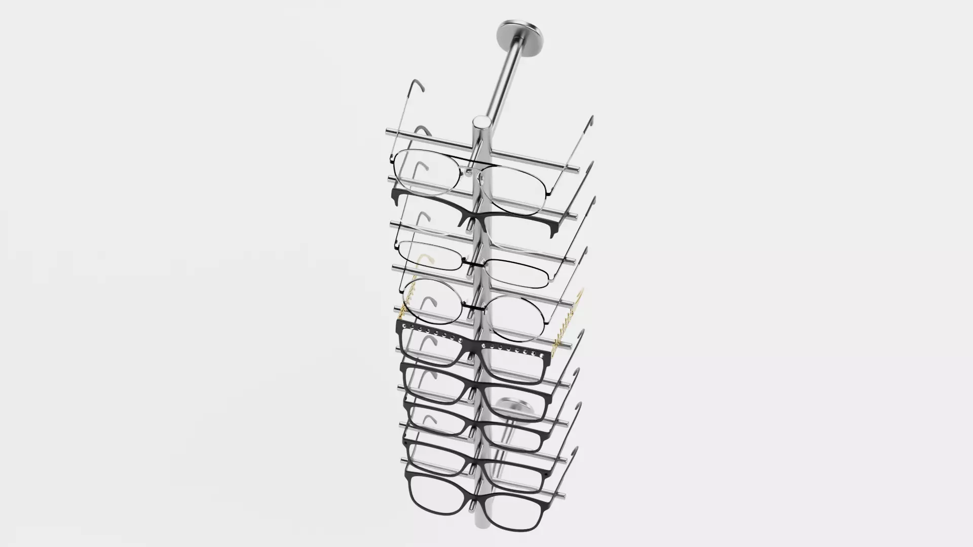 -Glasses on Stand V5- 3D model_4