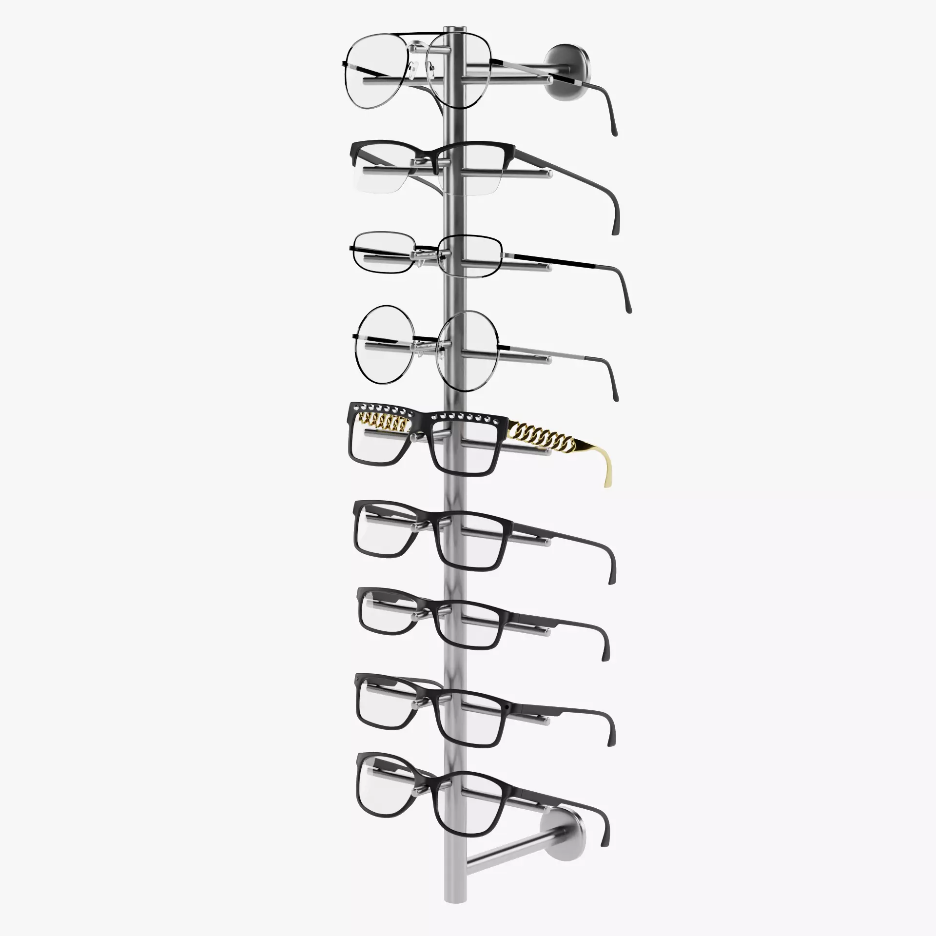 -Glasses on Stand V5- 3D model_13