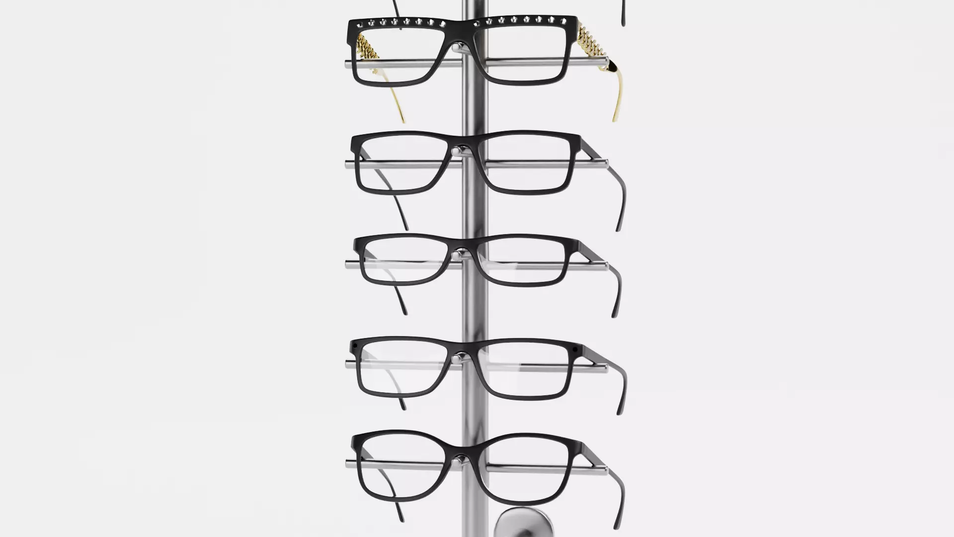 -Glasses on Stand V5- 3D model_7