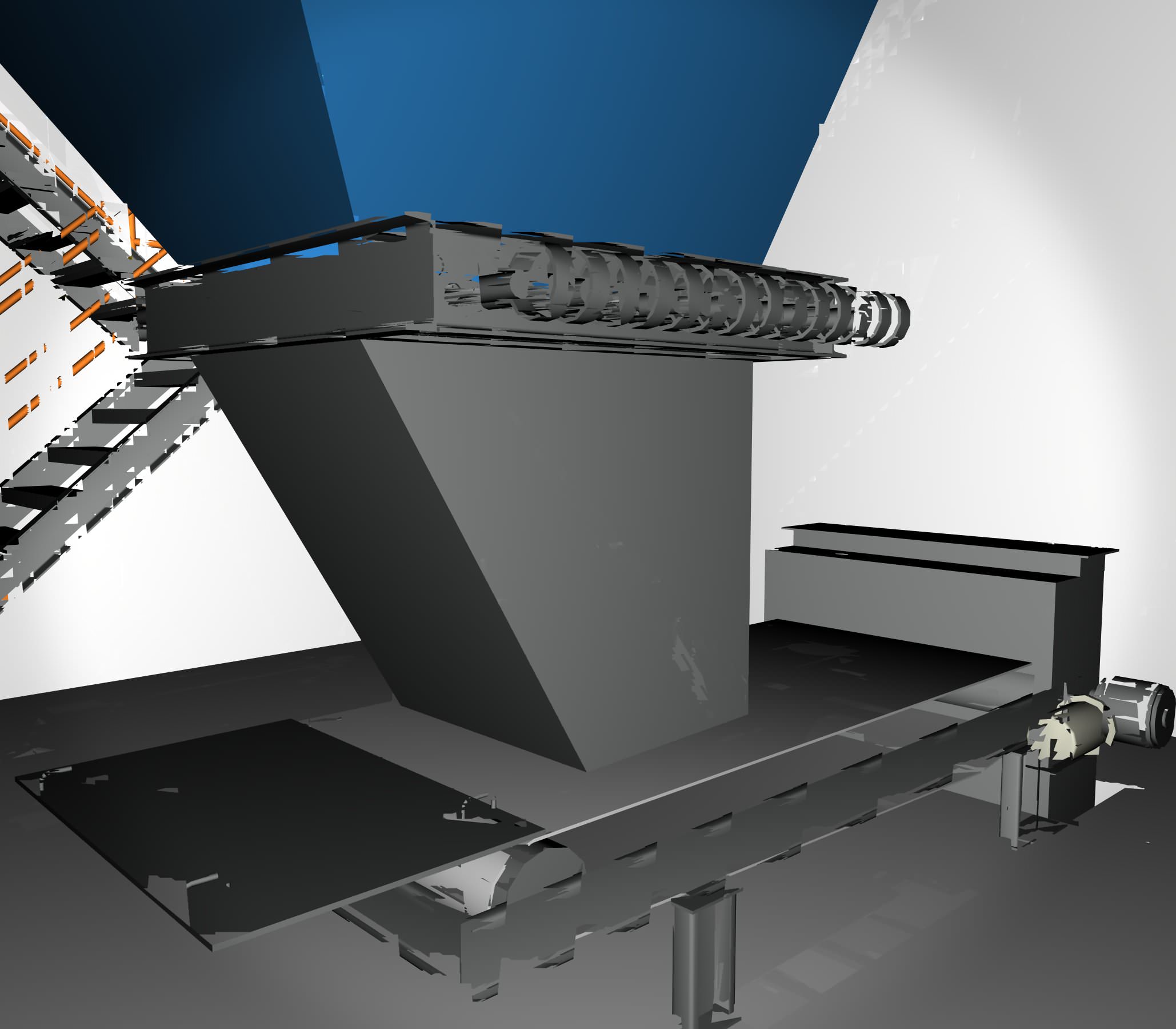 Cement Mill Hoppers Free 3D model_3