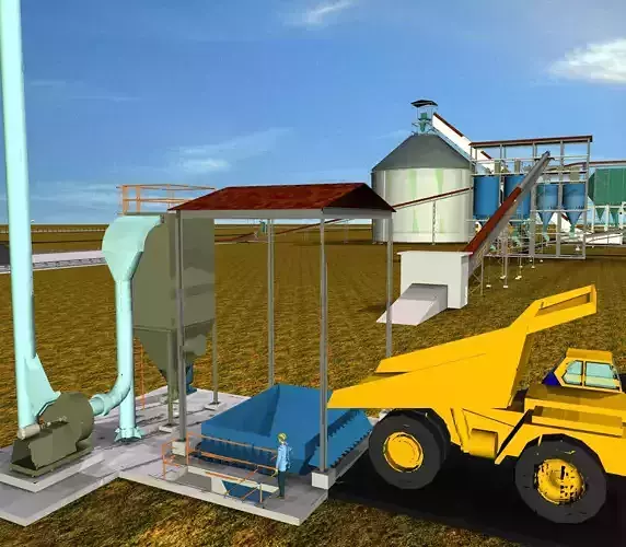 Cement Mill Hoppers Free 3D model Cement Mill Hoppers Free 3D model