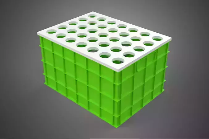 AEROPONIC VERTICAL FARMING PLANT GROWTH CHAMBER BOX HOLES MODULE