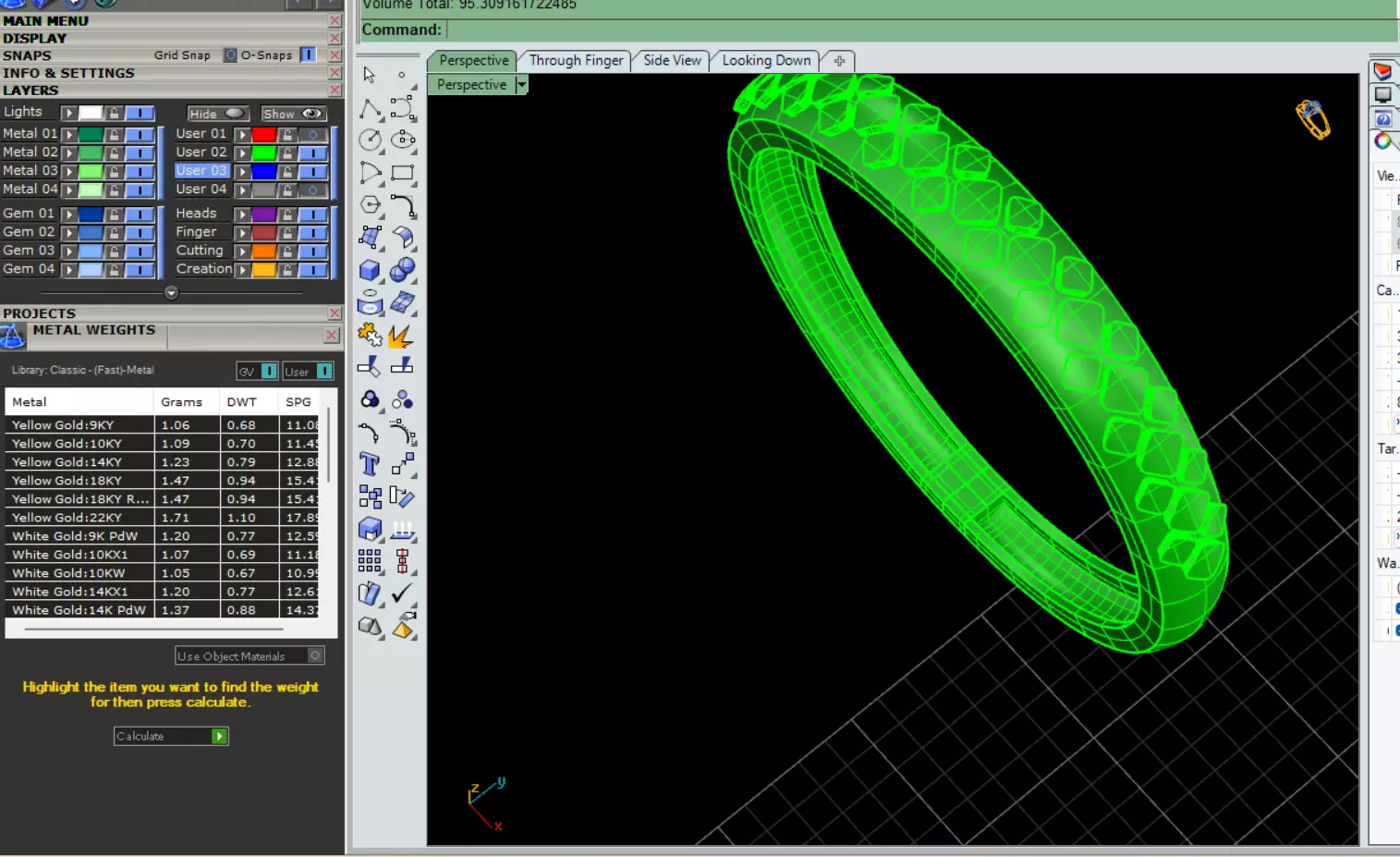 wedding rings 3D print model_18