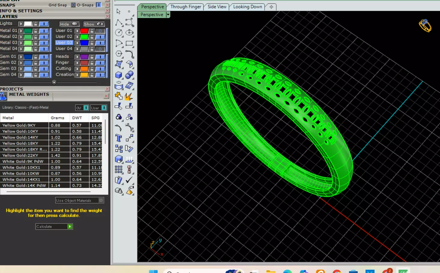 wedding rings 3D print model_16