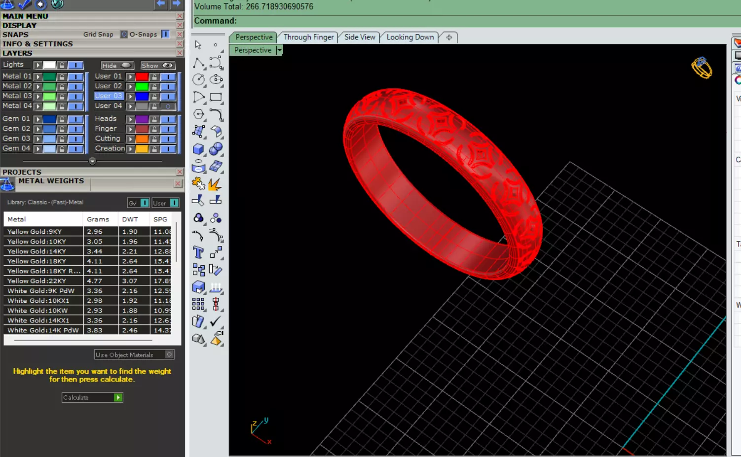 wedding rings 3D print model_19