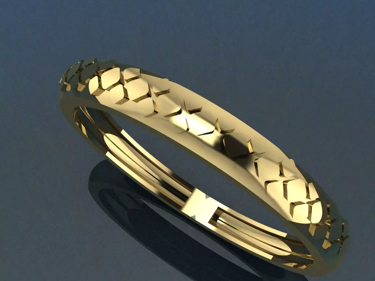 wedding rings 3D print model_6
