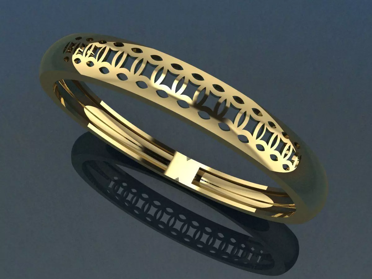 wedding rings 3D print model_8