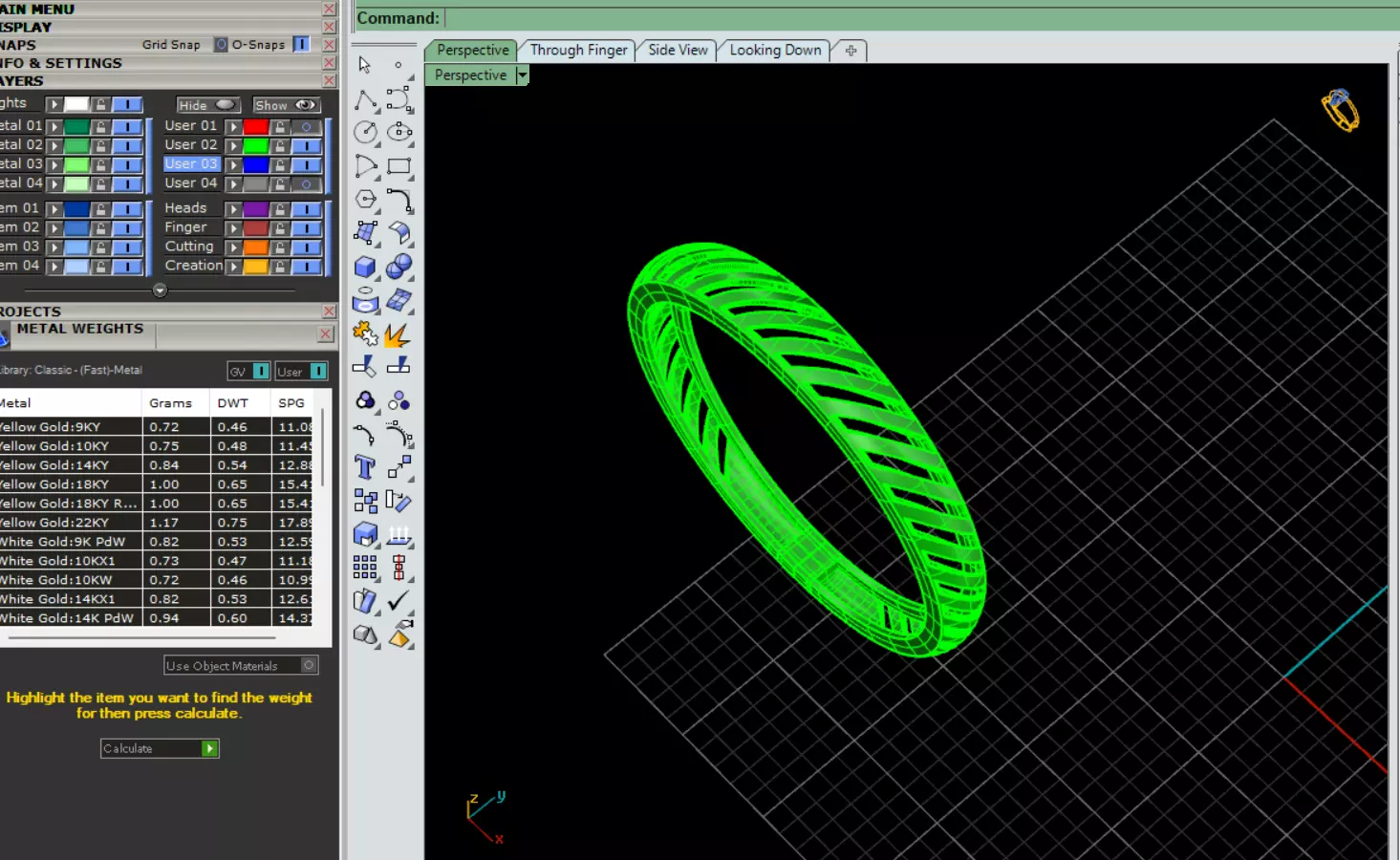 wedding rings 3D print model_17
