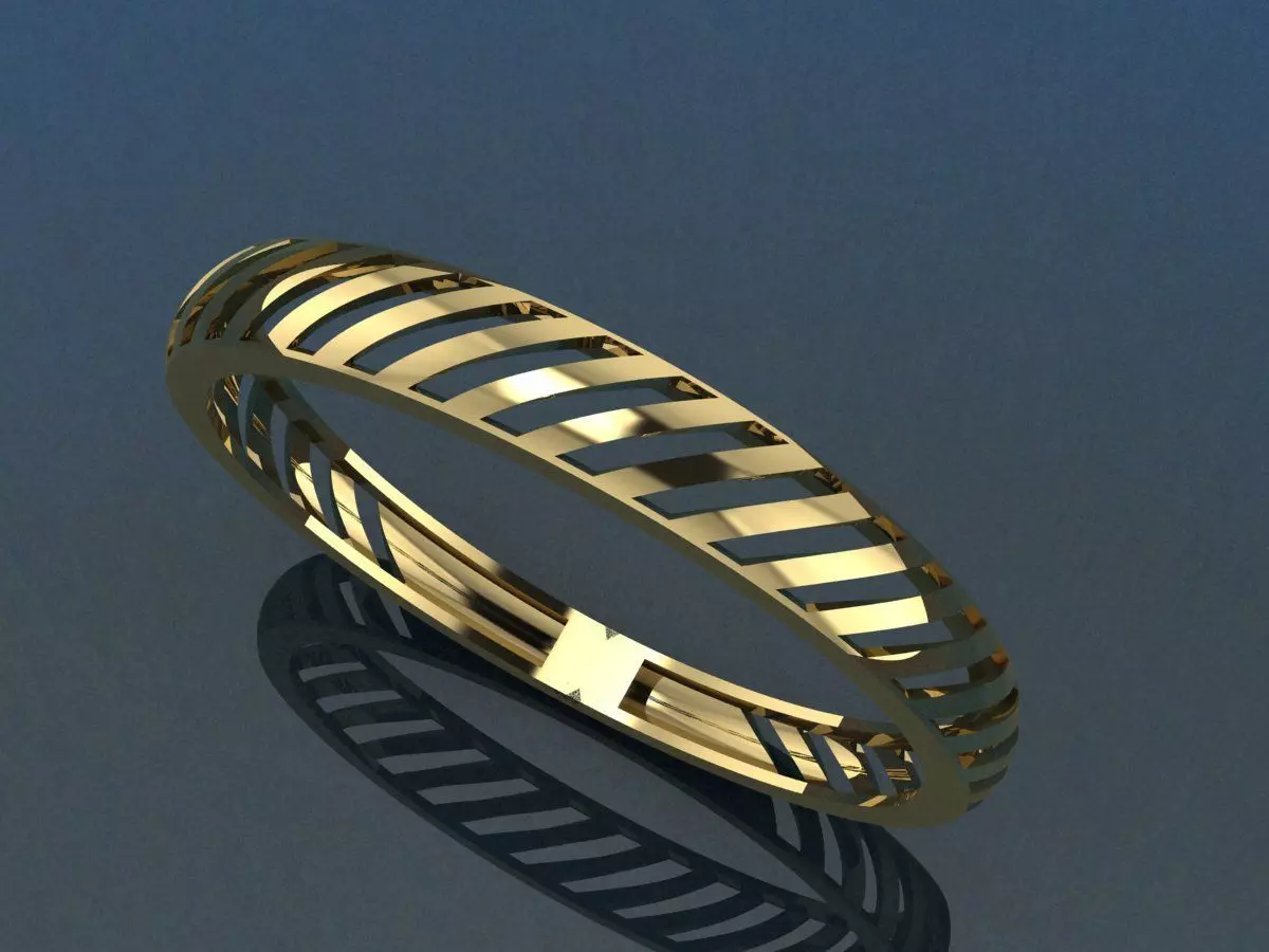 wedding rings 3D print model_7