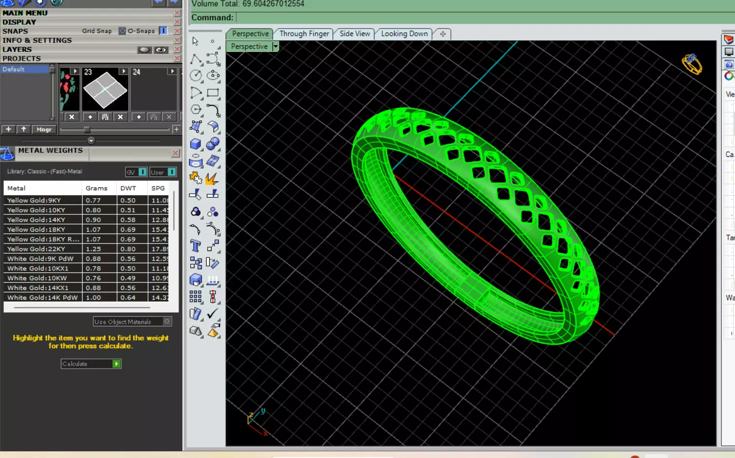 wedding rings 3D print model_14