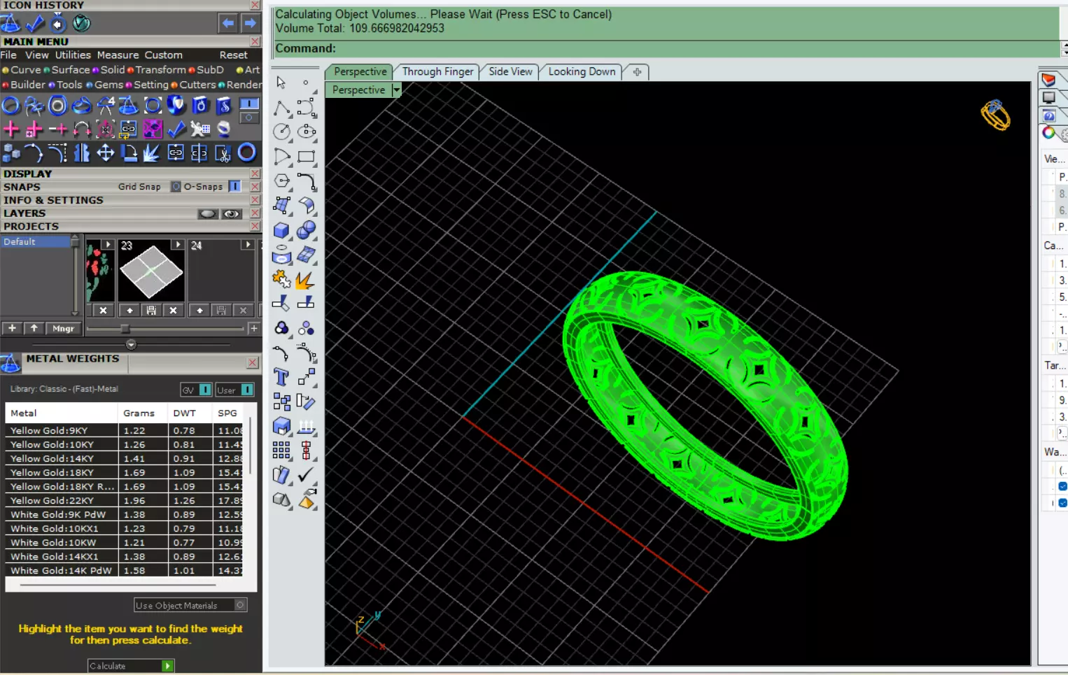 wedding rings 3D print model_13
